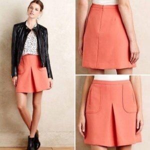 Maeve Melba Skirt Peach Anthropologie Size 6